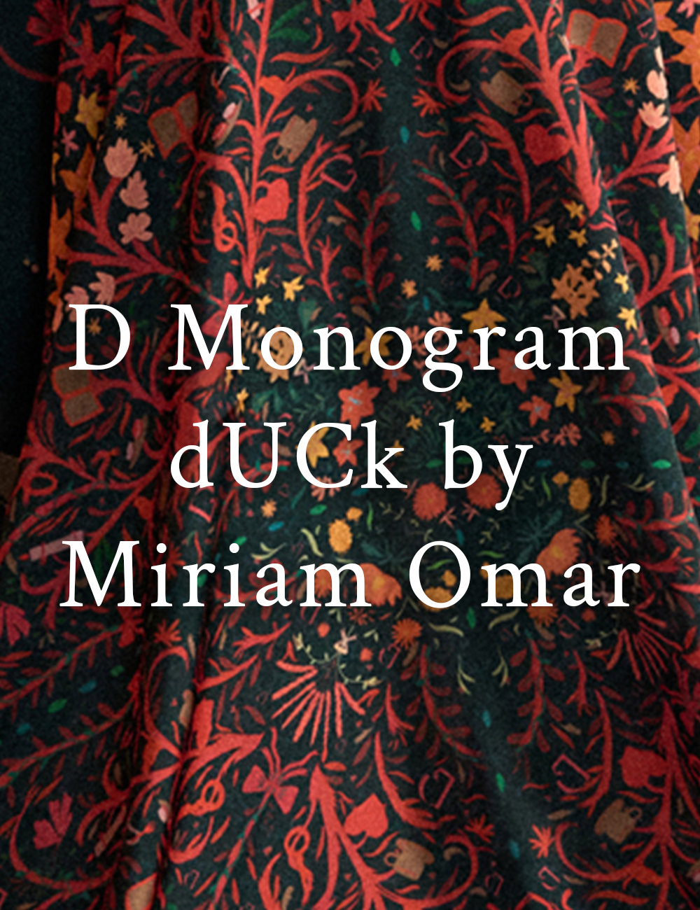 D Monogram dUCk by Miriam Omar Scarves