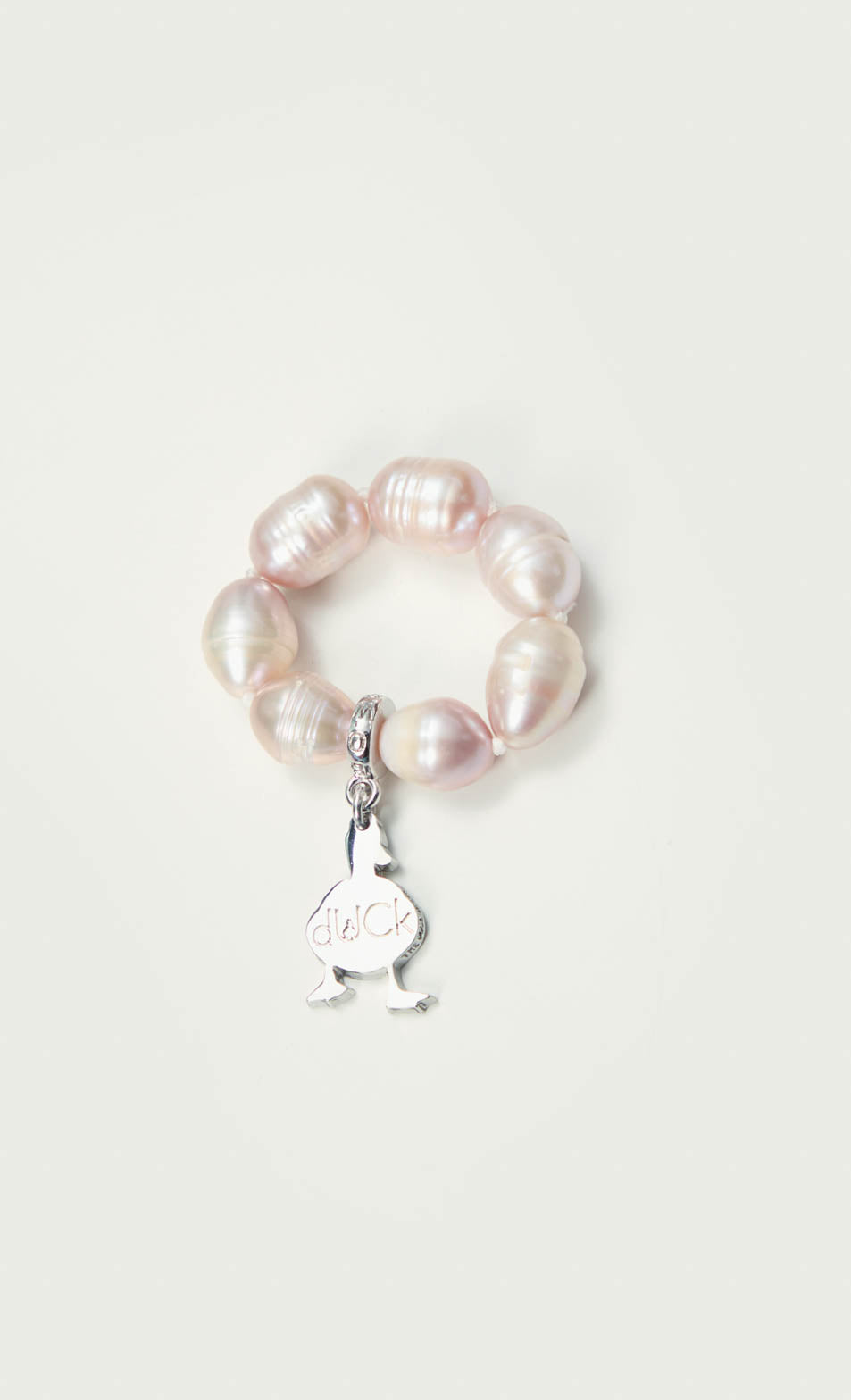 dUCk x Bowerhaus Pearl Scarf Ring (12mm) in Oyster