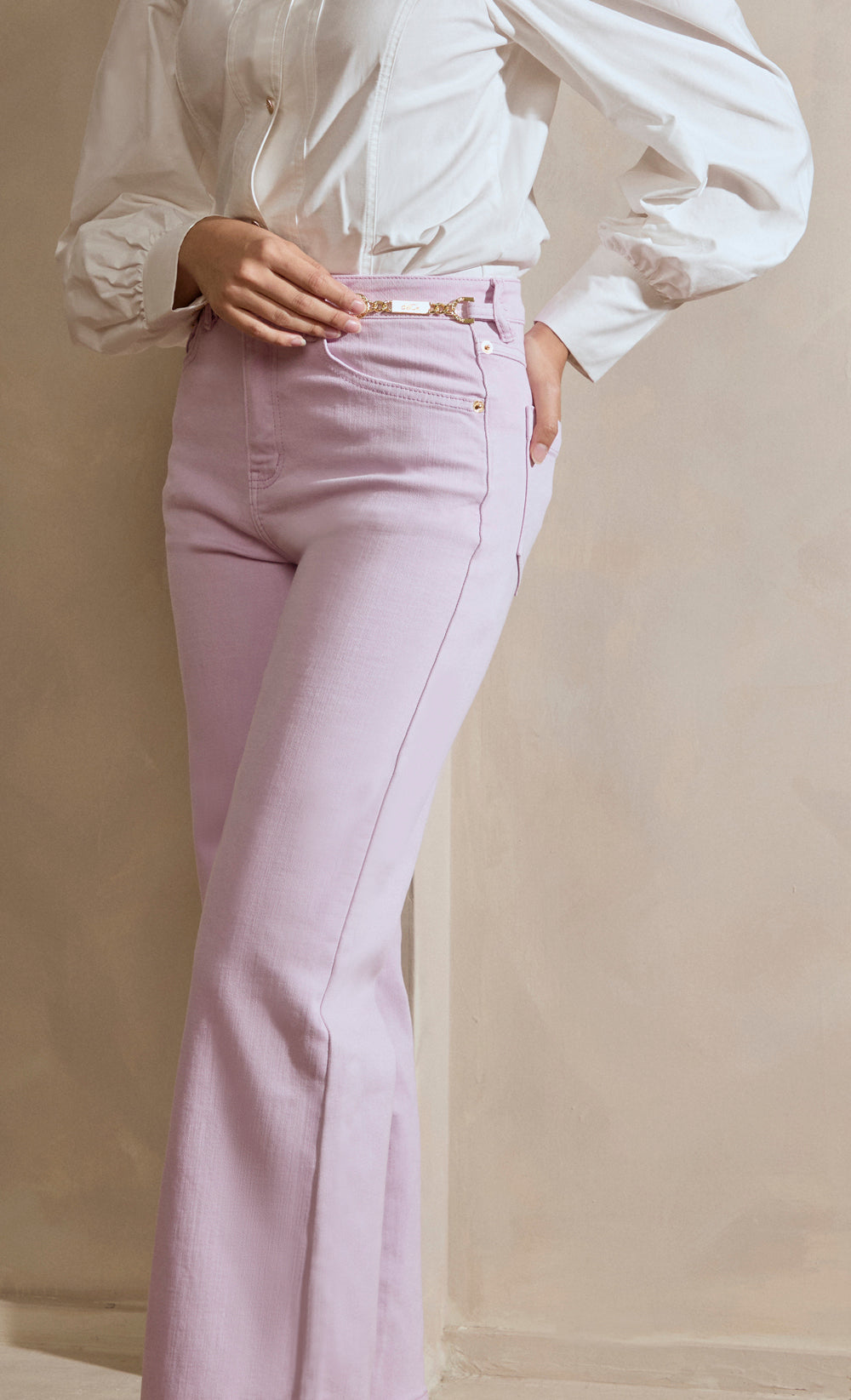 Straight Jeans in Lilac