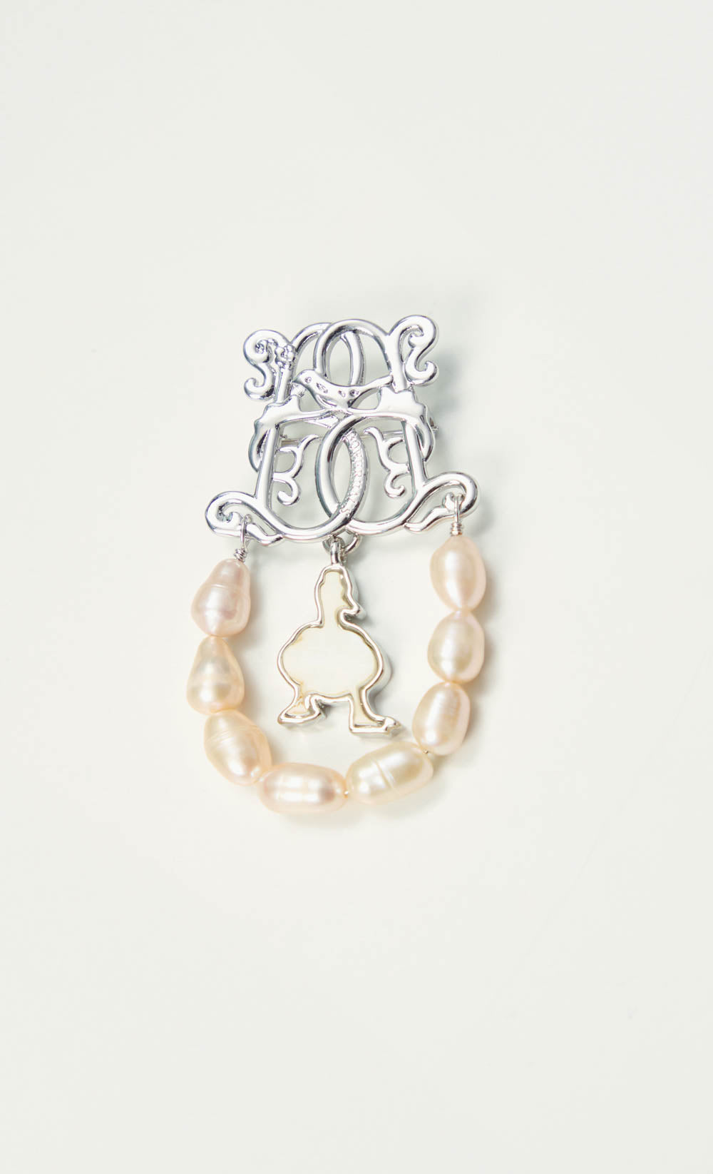 dUCk x Bowerhaus Pearl Brooch in Cream