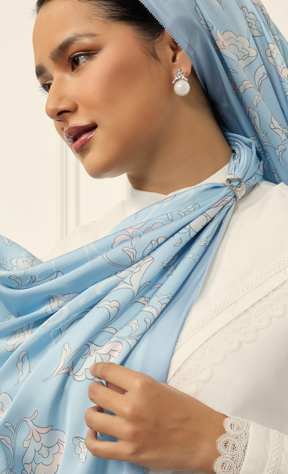 The Blooming dUCk - Nisa Shawl in Blue