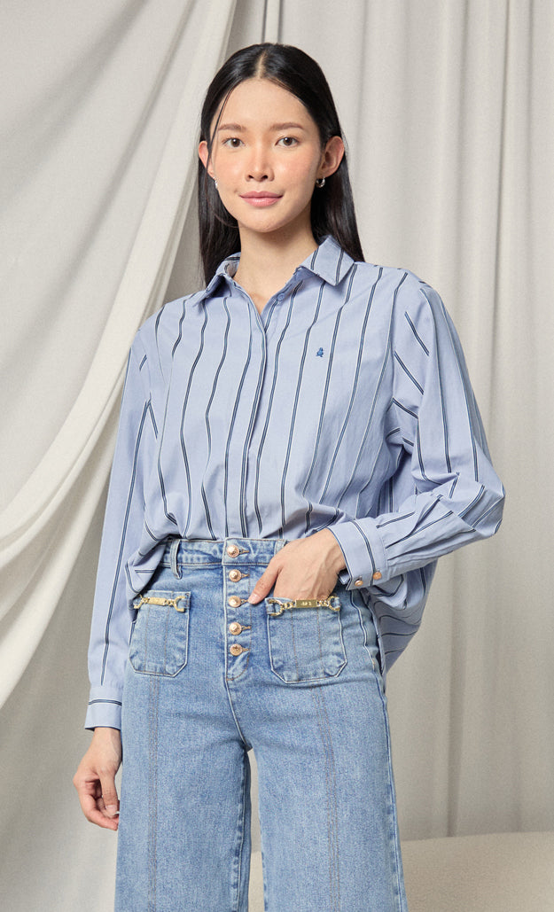 Classic Striped Shirt in Blue