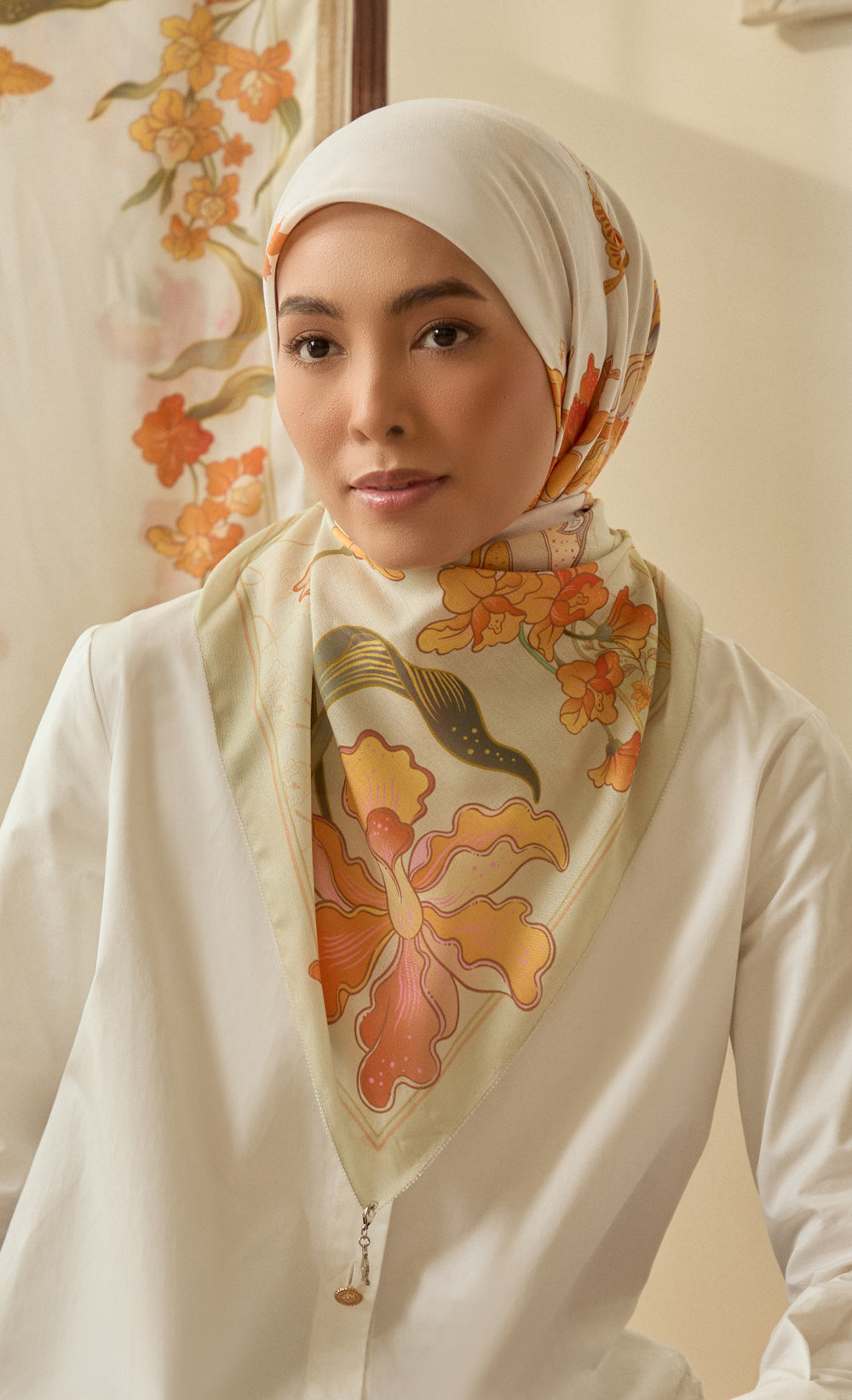 The Warisan dUCk Square Scarf in Harmoni