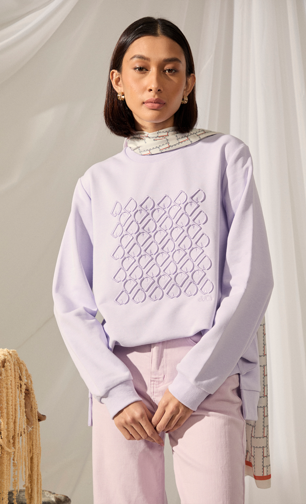 D Monogram Jumper in Lavender