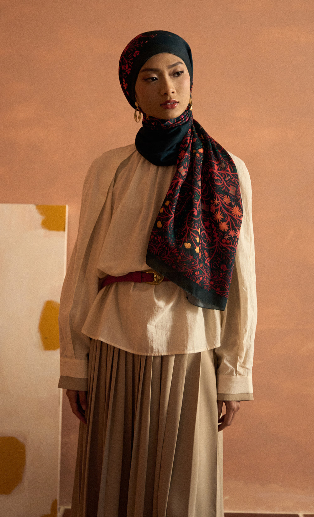 D Monogram dUCk by Miriam Omar Voile Shawl in Resilient