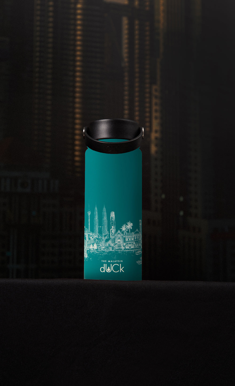 The Malaysia dUCk - Montigo Ace Bottle Medium in Dark Teal