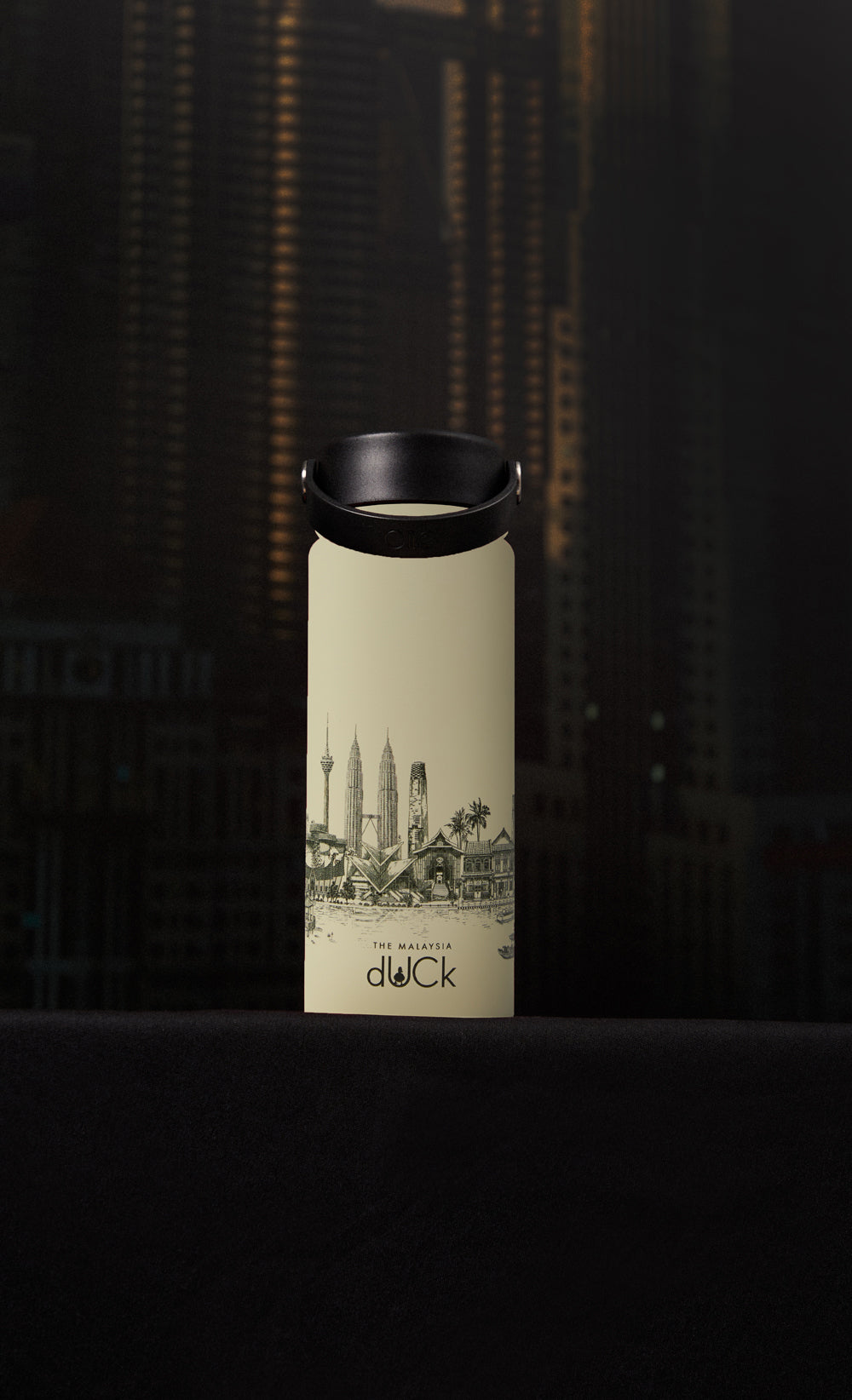 The Malaysia dUCk - Montigo Ace Bottle Medium in Stone Grey