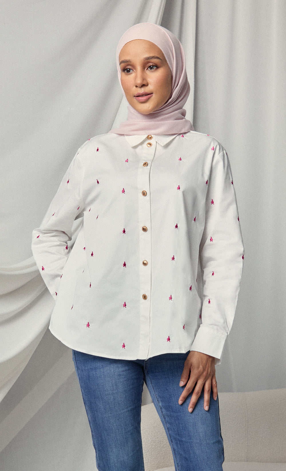 PolkadUCk Shirt in Rosie