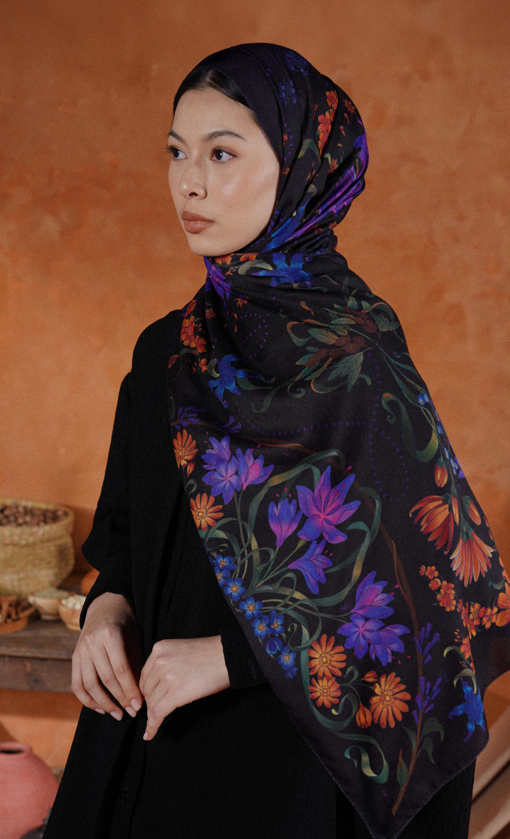 The Spice dUCk Voile Shawl in Saffron